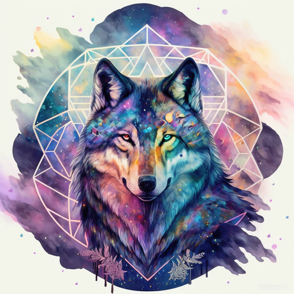 Krafttier Wolf
