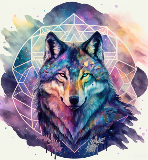 Krafttier Wolf